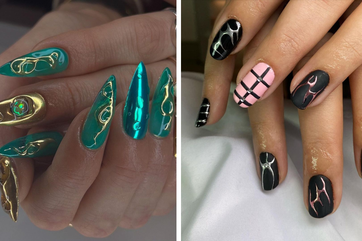 7 Chrome Nail Designs Try Try For A Sparkly Look In 2023