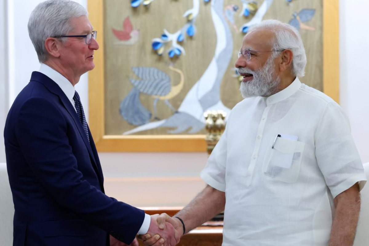 Apple CEO Tim Cook meets PM Narendra Modi, discusses - 'Growth via Technology'