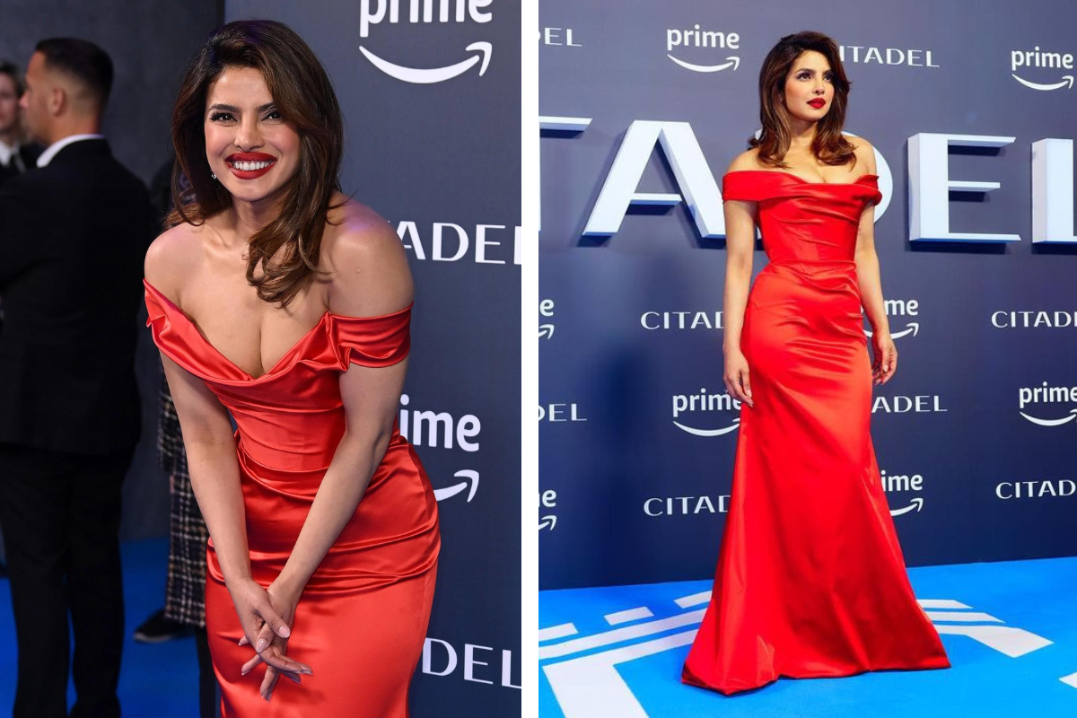 Priyanka Chopra Is A Sight To Swoon At In A Iconic Red Bo*ld Corset Gown She Sported For 'Citadel' Promotions