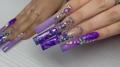 7 Sparkly Rhinestone Nail Designs To Get In 2023