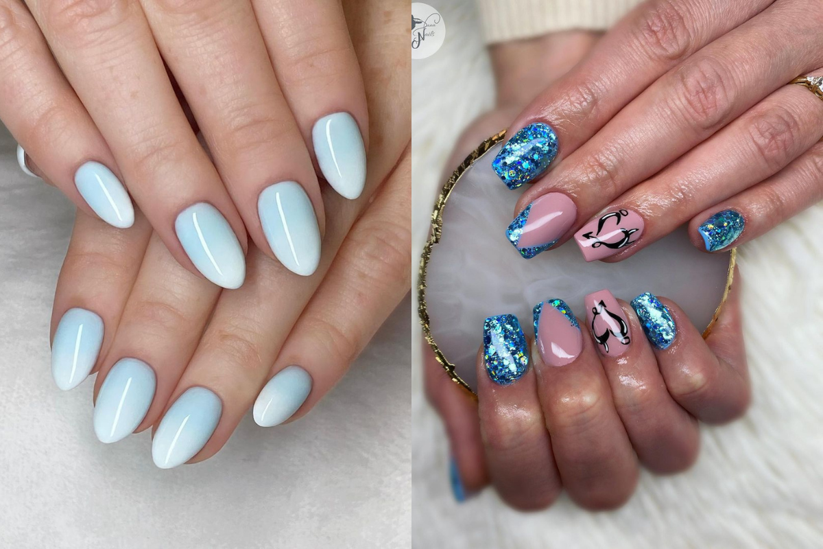 Most charming interpretation of blue nail polish for summer • Luxe Fair