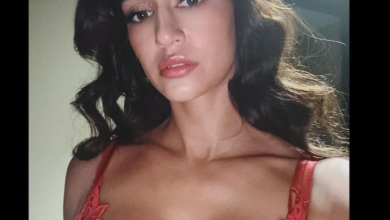 Disha Patani In Her Sexy Red Bo*ld Shimmer Look Is Something To Checkout