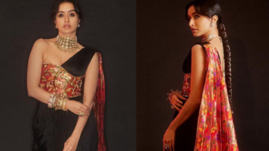 Shraddha Kapoor Embraces Tradition In Her Indo-Western Classic Bo*ld, Red, and Black Outfit