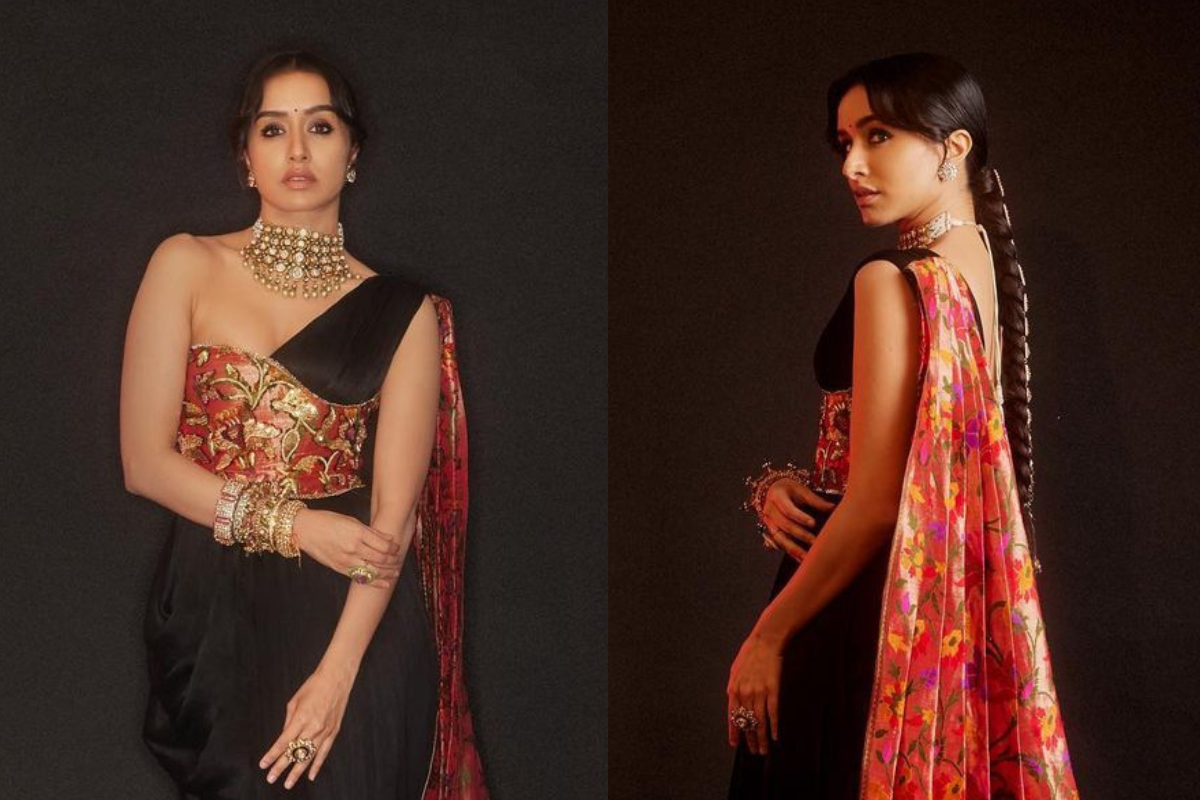 Shraddha Kapoor Embraces Tradition In Her Indo-Western Classic Bo*ld, Red, and Black Outfit