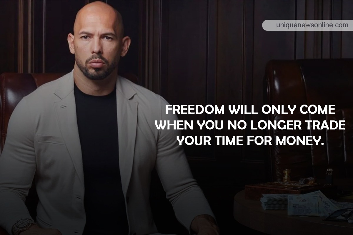 “Freedom will only come when you no longer trade your time for money.”
