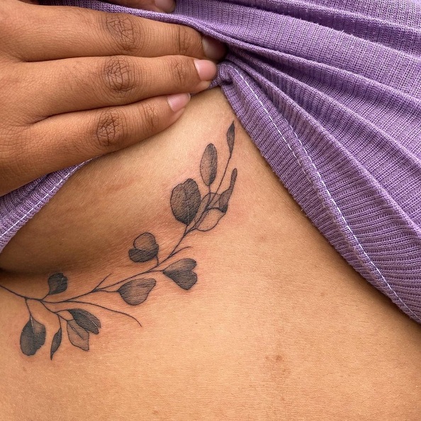 Under Breast Tattoo Designs