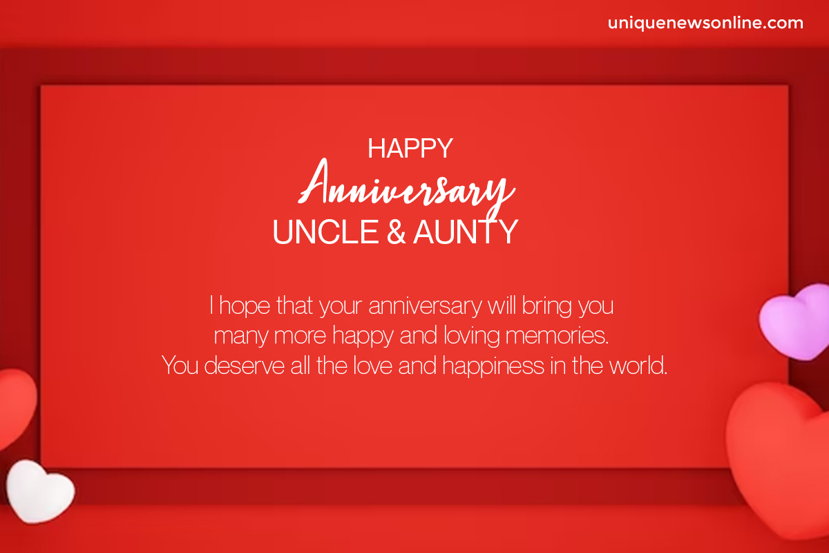 Wedding Anniversary Wishes for Uncle and Aunty