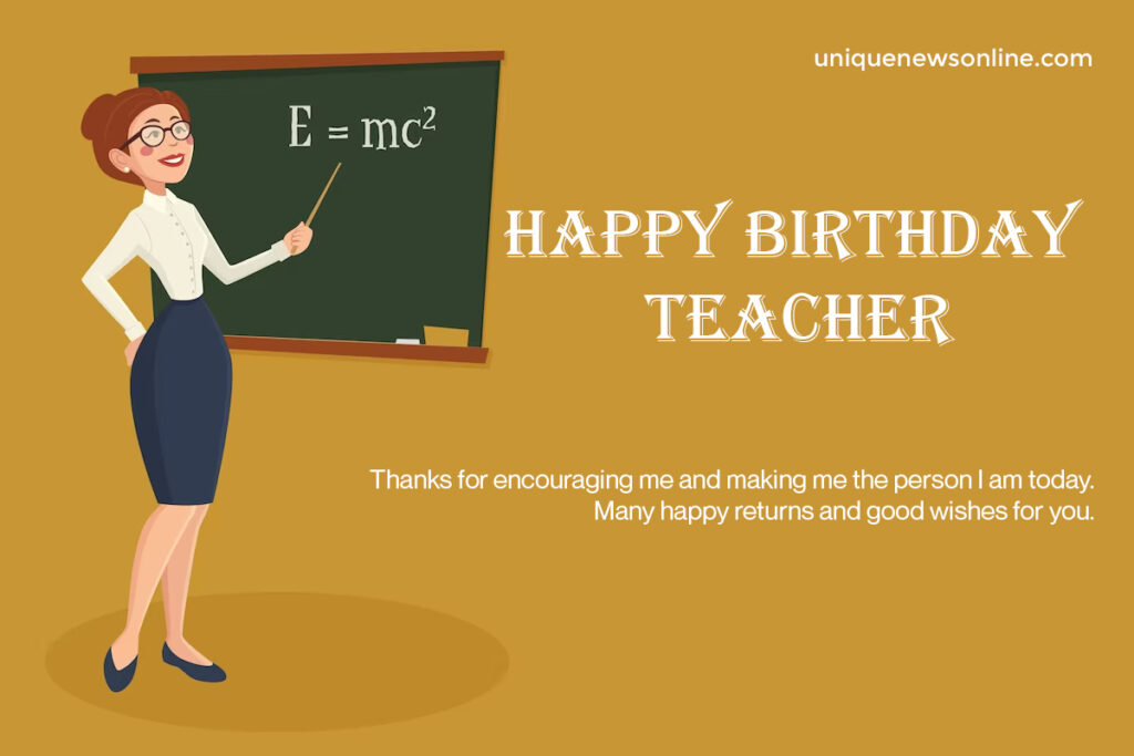 Happy Birthday wishes for Teacher