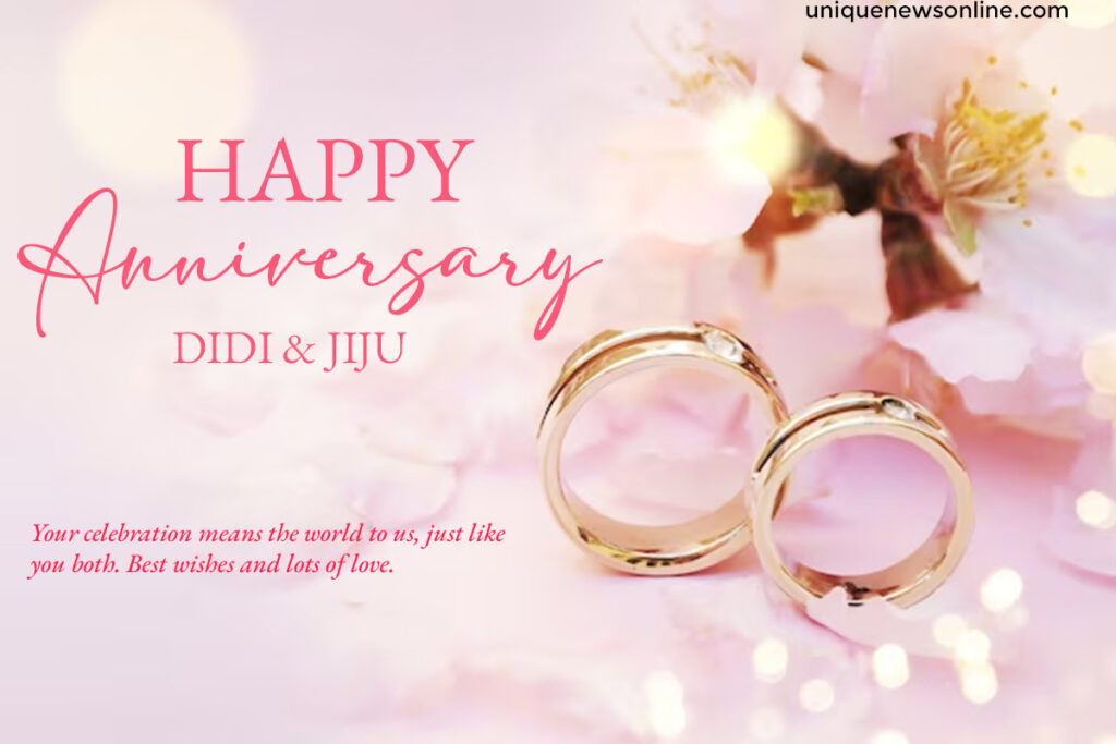 As you celebrate another year of love and togetherness, may your hearts be filled with gratitude and your lives be blessed with happiness. Happy anniversary!