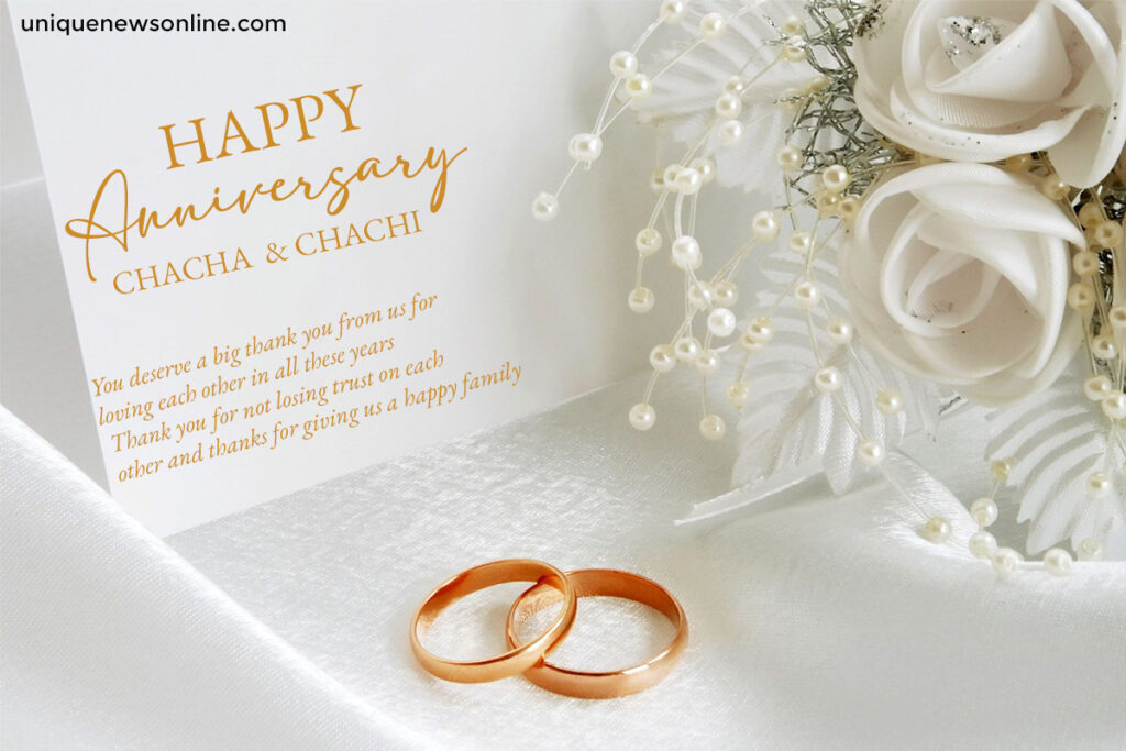 Happy wedding anniversary to the most wonderful Chacha and Chachi in the world! May your love continue to grow stronger with each passing day.