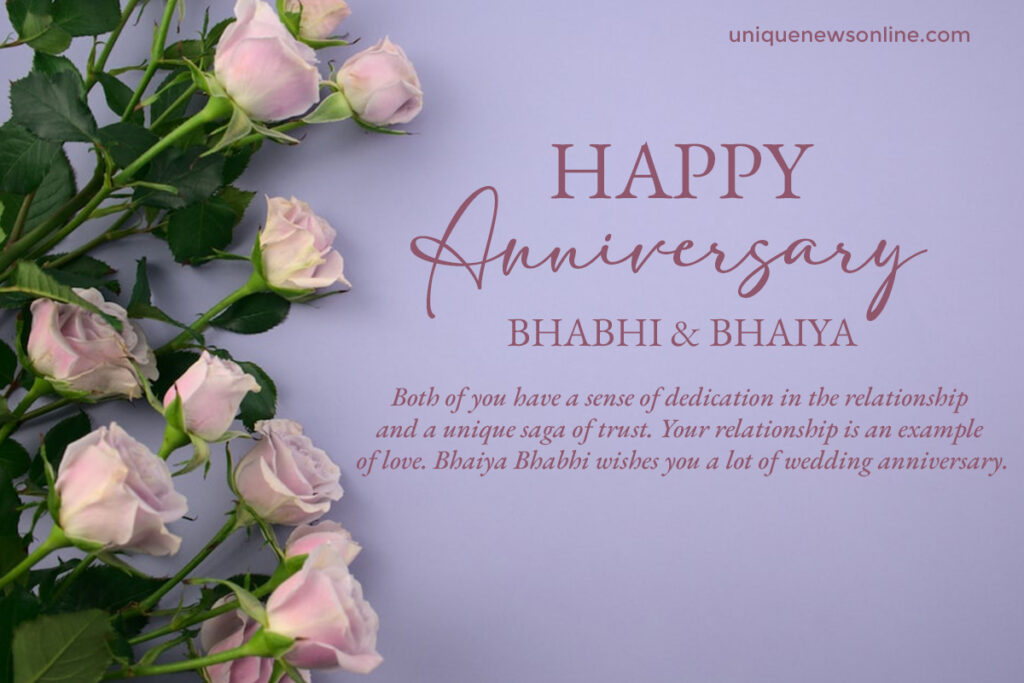 Happy Marriage Anniversary wishes for Bhaiya and Bhabhi
