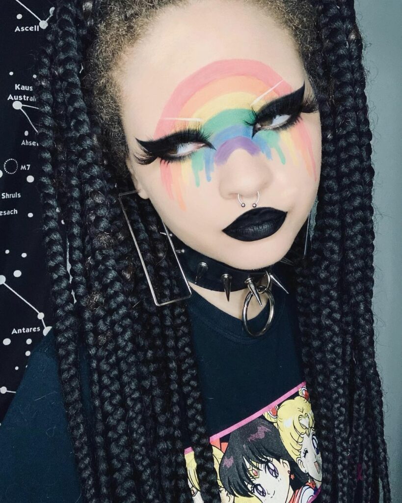 Goth Pride Makeup