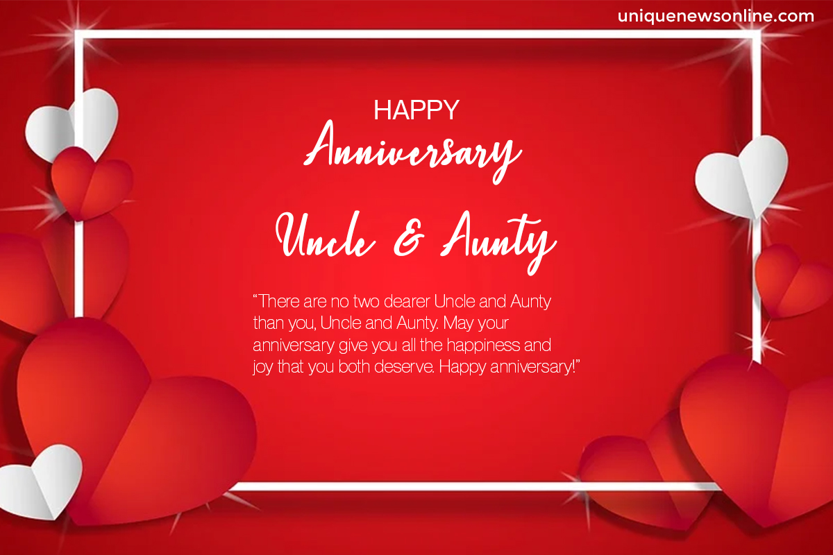 Happy Wedding Anniversary Wishes for Uncle and Aunty