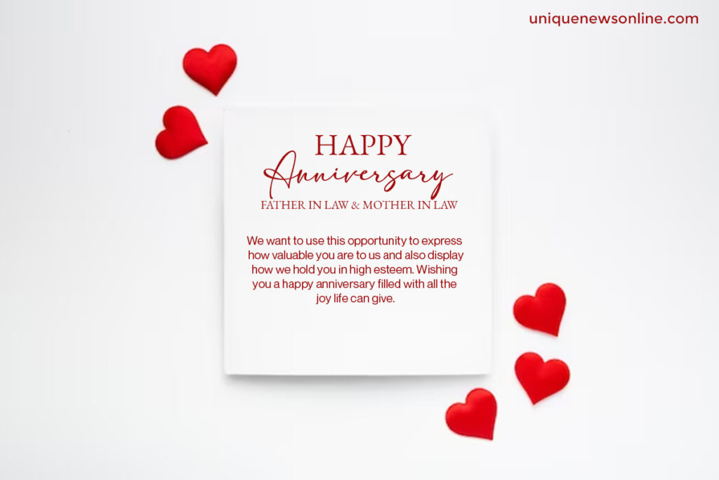 Wedding Anniversary wishes for Mother-in-Law and Father-in-Law