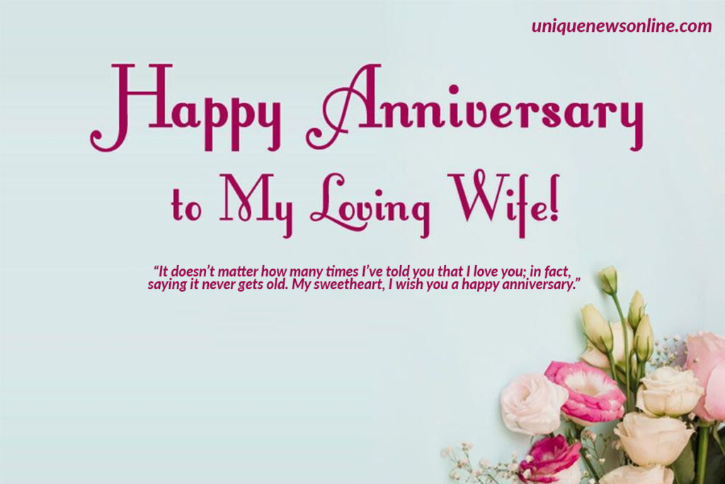 Happy Anniversary to my loving wife