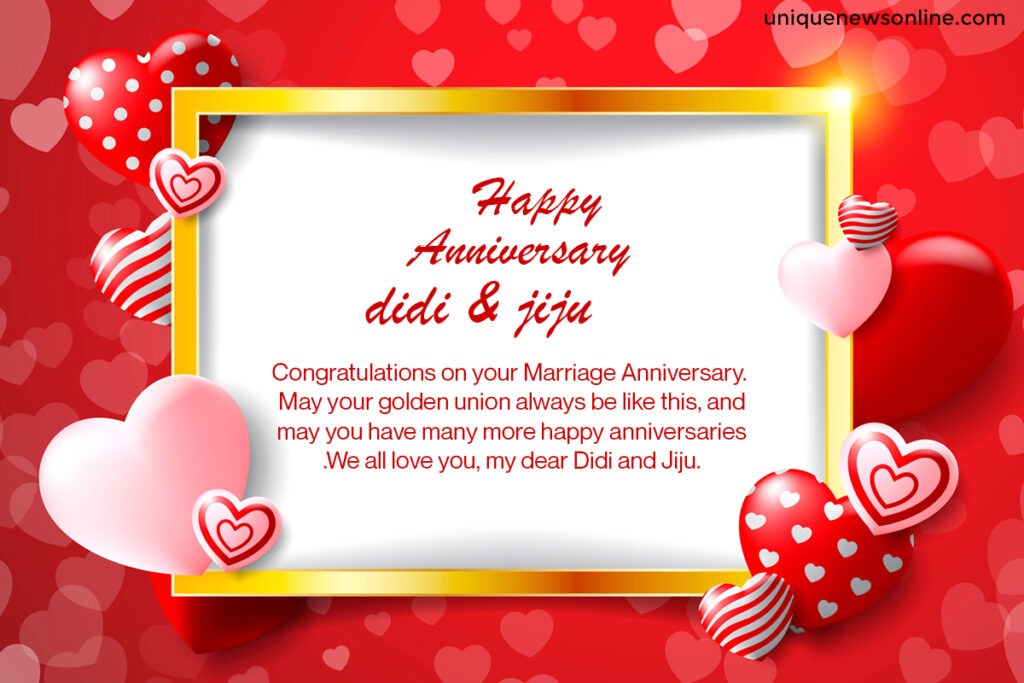 Best Marriage Anniversary Wishes to Sister and Jiju