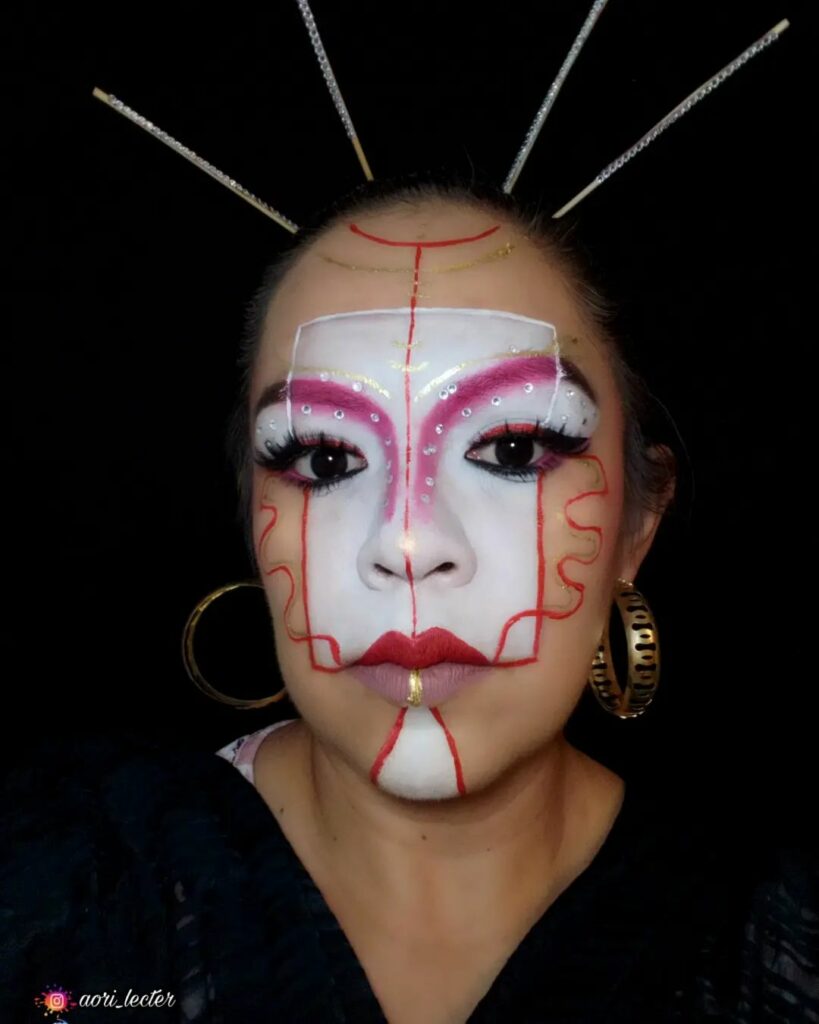 Artistic Geisha Makeup