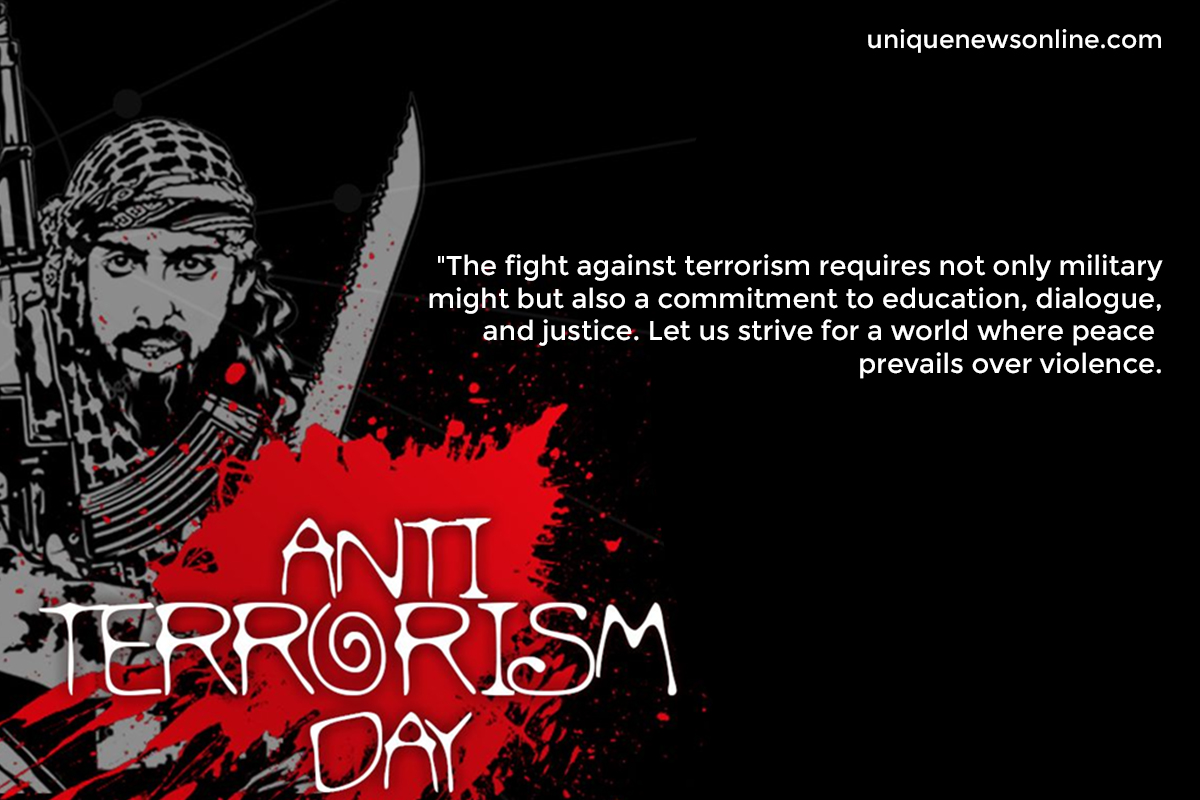 National Anti-Terrorism Day 2023 Theme, Quotes, Images, Slogans, Posters, Banners, Cliparts, and Captions
