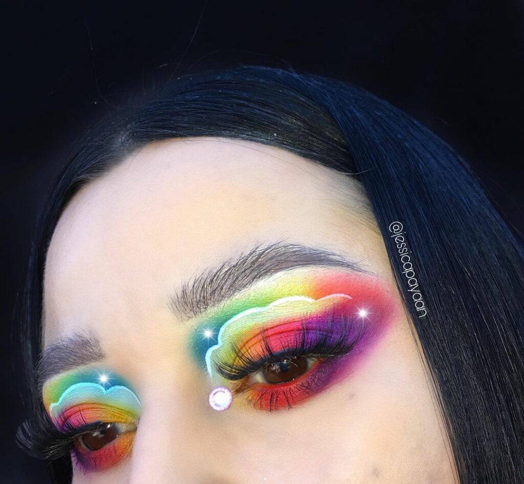 Cloud Eyeliner Pride Makeup