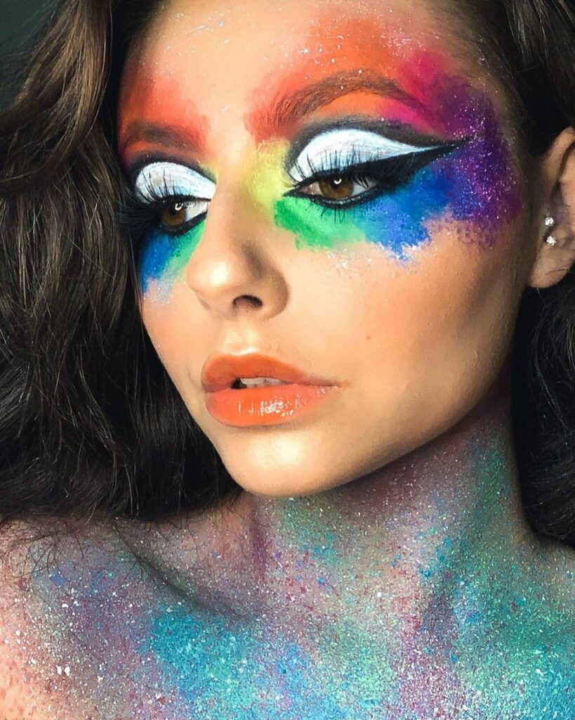Shimmery Pride Makeup
