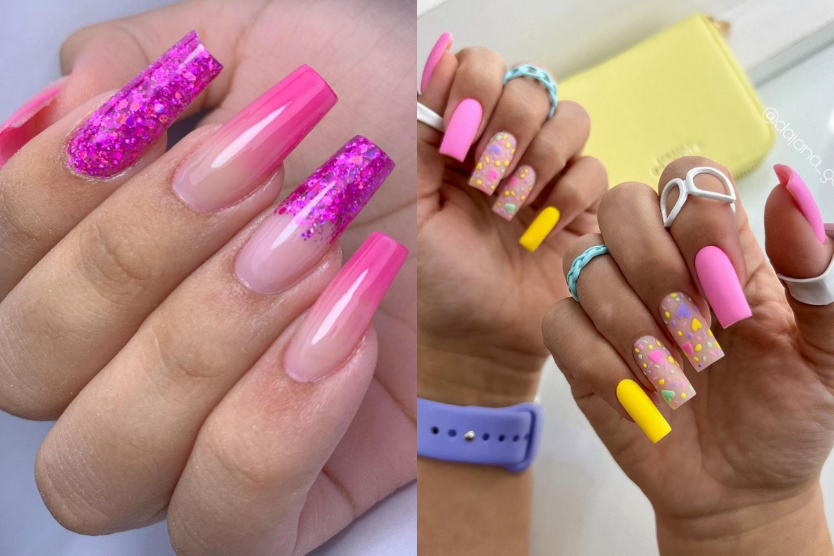 7 Barbie Nail Designs To Incorporate in Your Manicure For The Trending 2023, Barbiecore Look