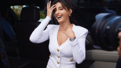 IIFA 2023: Nora Fatehi Oozes Sexy Vibes and Sophistication In Her White and Gold Co-ord