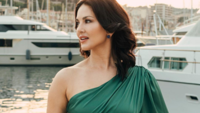 Cannes 2023: Sunny Leone Steals The Show In Green Satin Cutout Dress