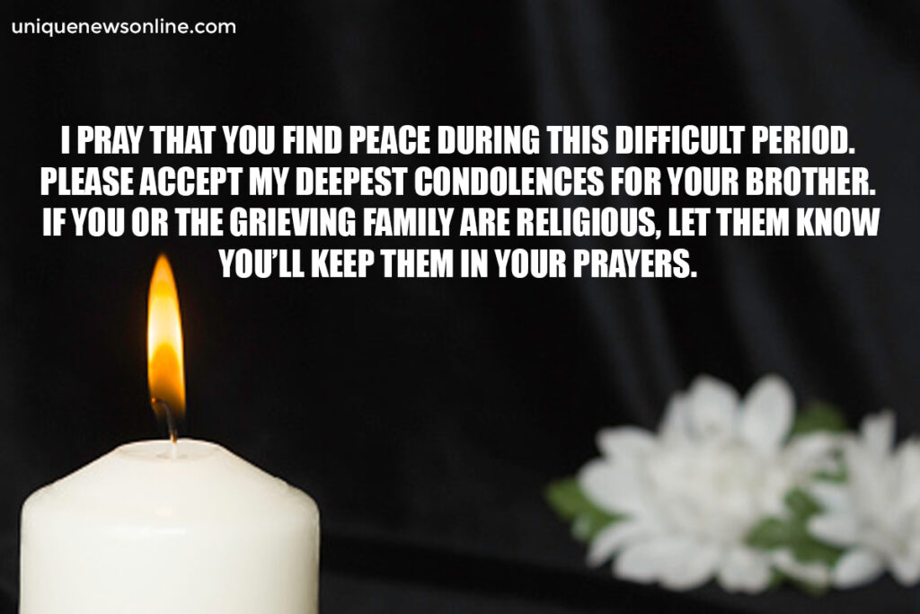 Condolence Messages for the Loss of Brother