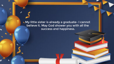 Graduation Wishes for Sister