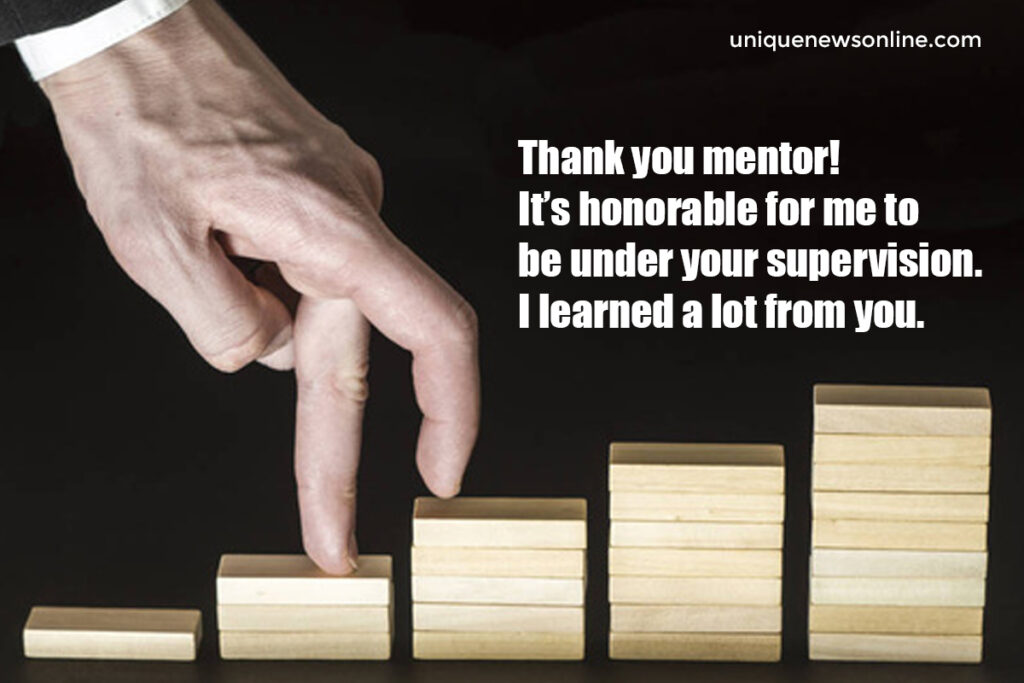 Best Thank You Message for Mentor