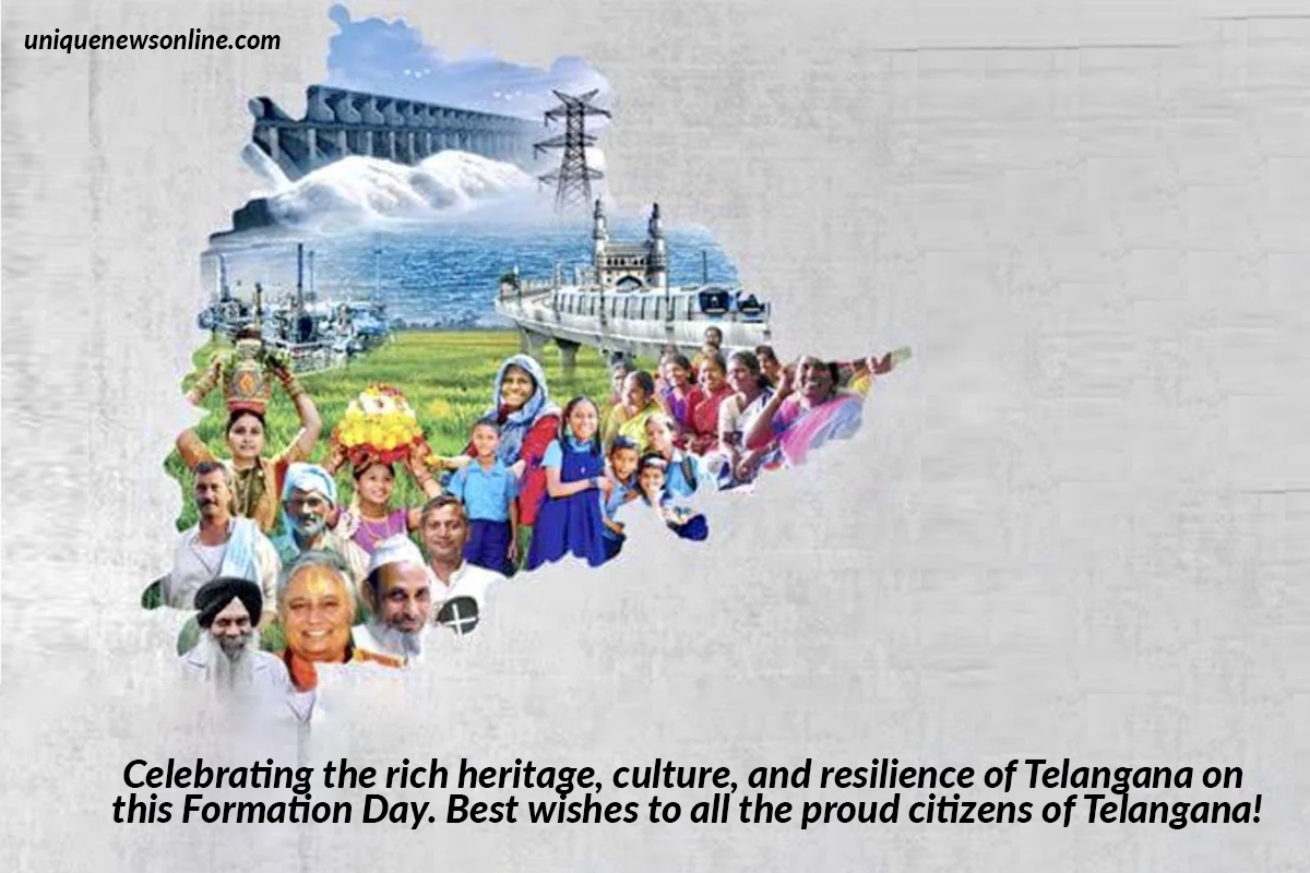 Telangana Formation Day 2023 Quotes, Images, Messages, Posters, Banners, Slogans, Greetings, Wishes, and Captions to share
