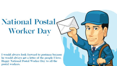National Postal Worker Day 2023 Theme, Quotes, Images, Posters, Banners, Cliparts, and Captions