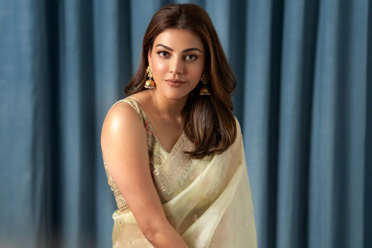 Kajal Aggarwal Gracefully Oozes 'Desi Girl' Vibes In Her New Subtle Shaded Saree