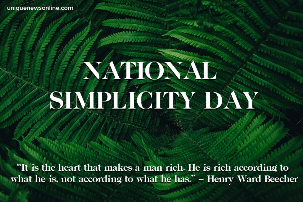 National Simplicity Day Posters