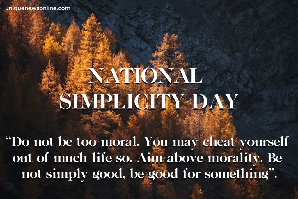 National Simplicity Day 2023