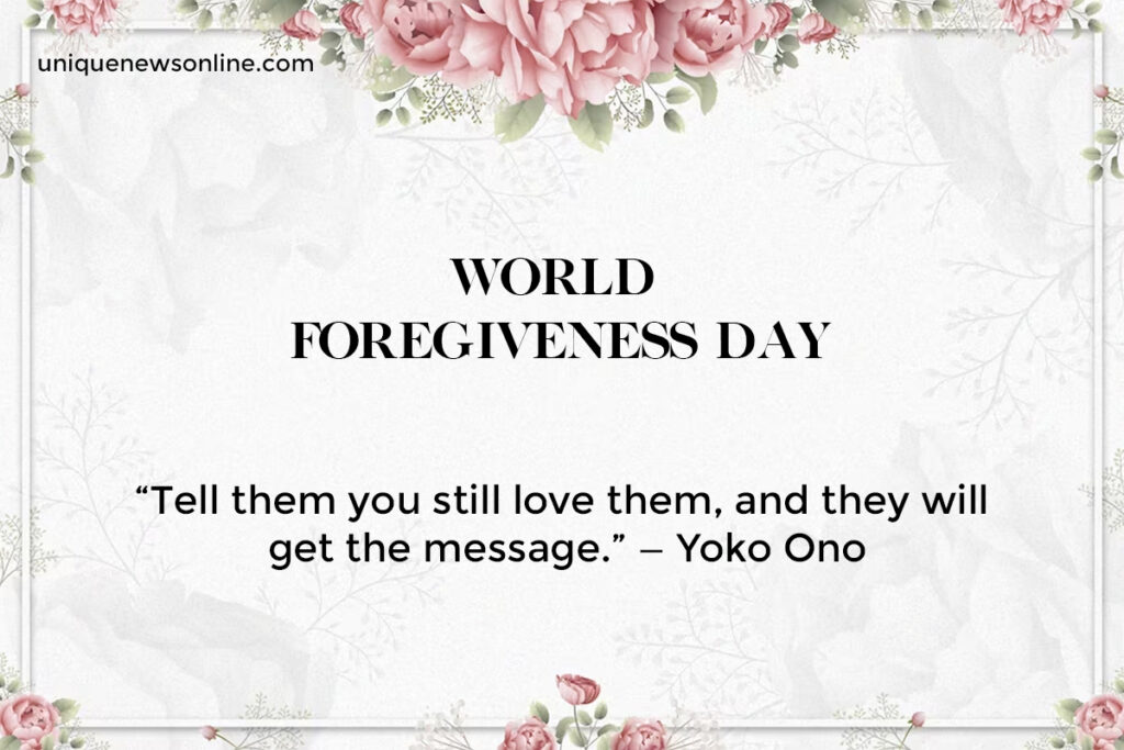 Global Forgiveness Day Images and Messages