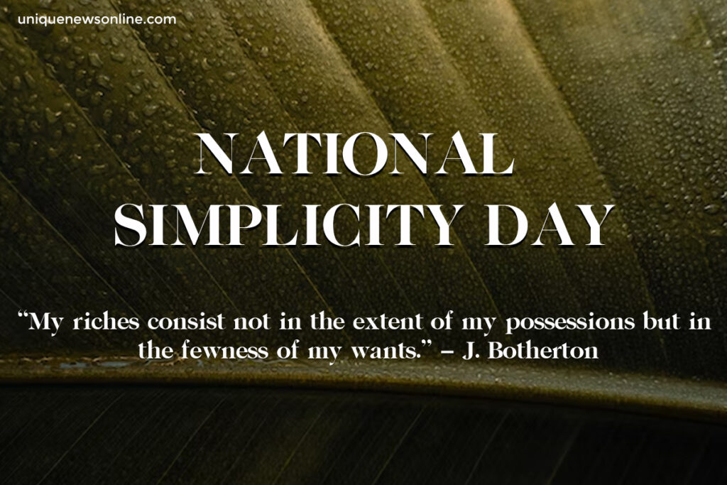 National Simplicity Day Images