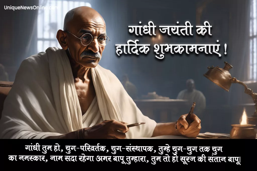 Gandhi Jayanti 2023: Hindi Wishes, Messages, Quotes, Images, Greetings, Posters, Banners, Cliparts and Instagram Captions