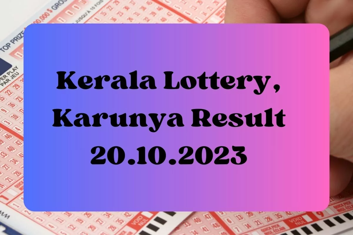Kerala Lottery Result Today Live 21-10-23: Karunya KR 624 Results