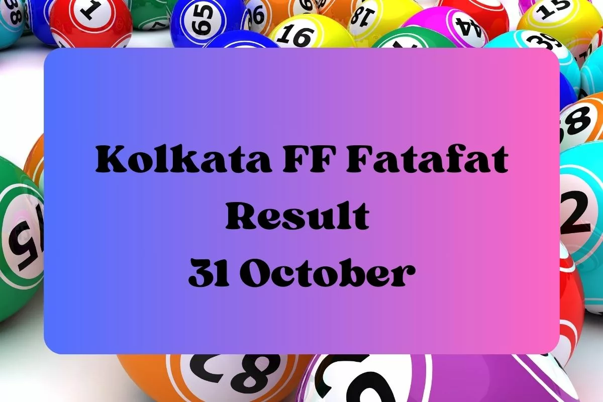 Kolkata FF Fatafat Result Today LIVE Live Updates 30.10.2023