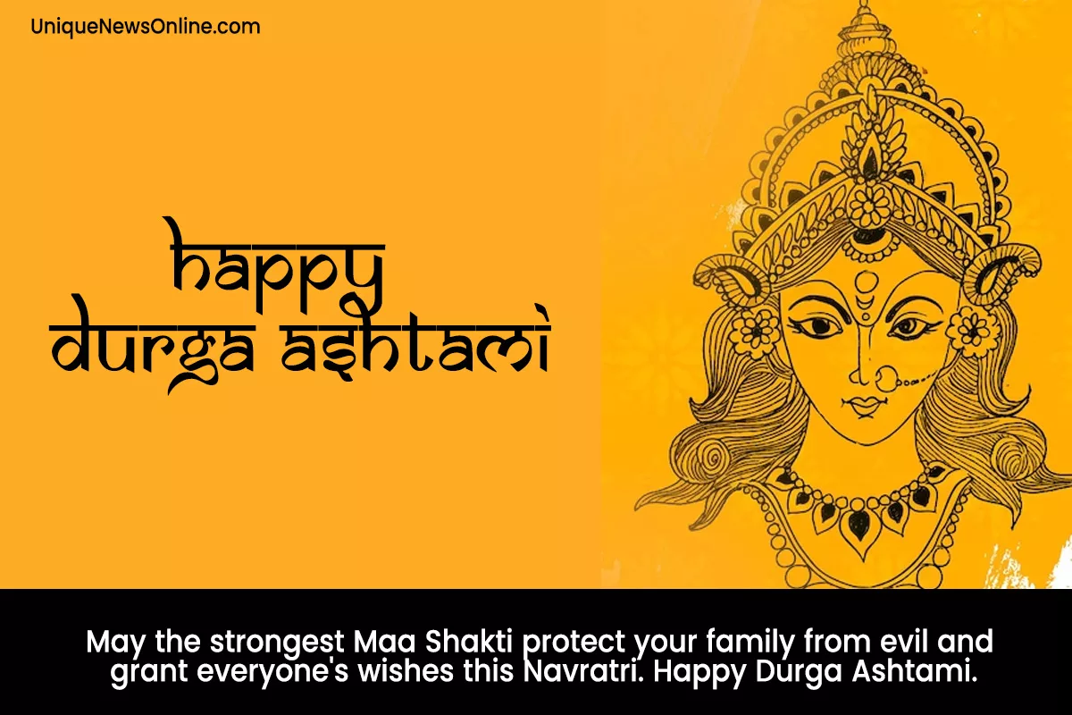 Happy Durga Ashtami 2023: Maha Ashtami Wishes, Quotes, Images, Messages, Greetings, Shayari, Cliparts, Captions and Whatsapp Status Video Download