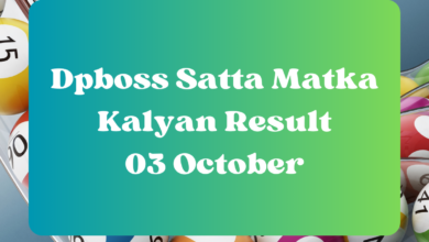 Dpboss Satta Matka Kalyan Result Today 03 October 2023 – LIVE Updates for Kalyan Satta King, Satta Matta Matka 143 Guessing And More