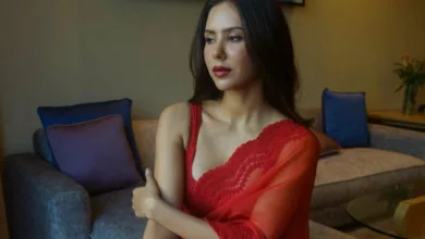 Sonam Bajwa Brings Her Bo*ld Look In Her Sexy Red Saree