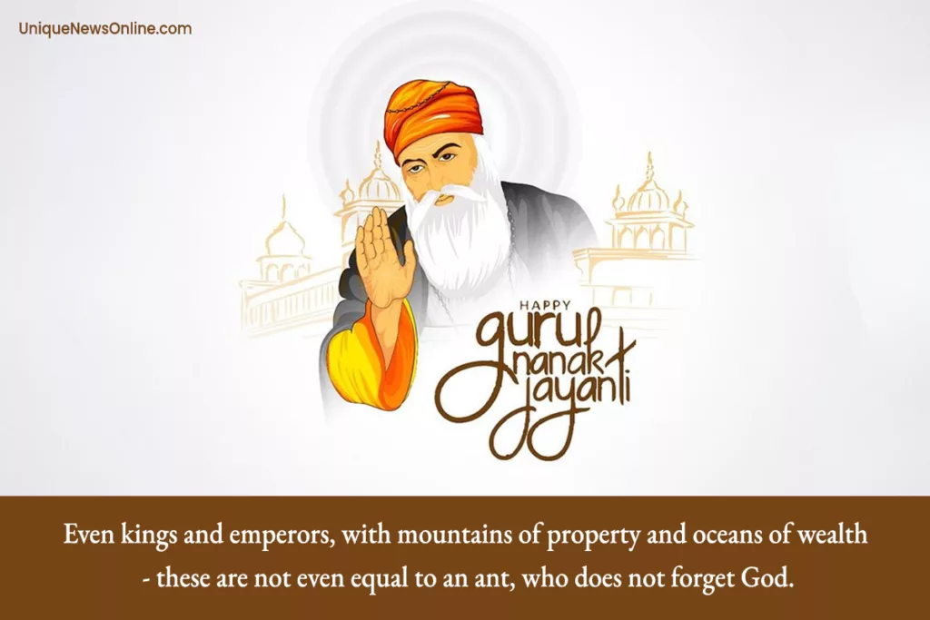 On Guru Nanak Jayanti, may you be blessed with the wisdom to understand the true meaning of life and the purpose of your existence.