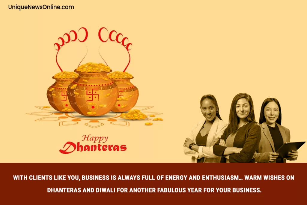 Dhanteras greetings for business
