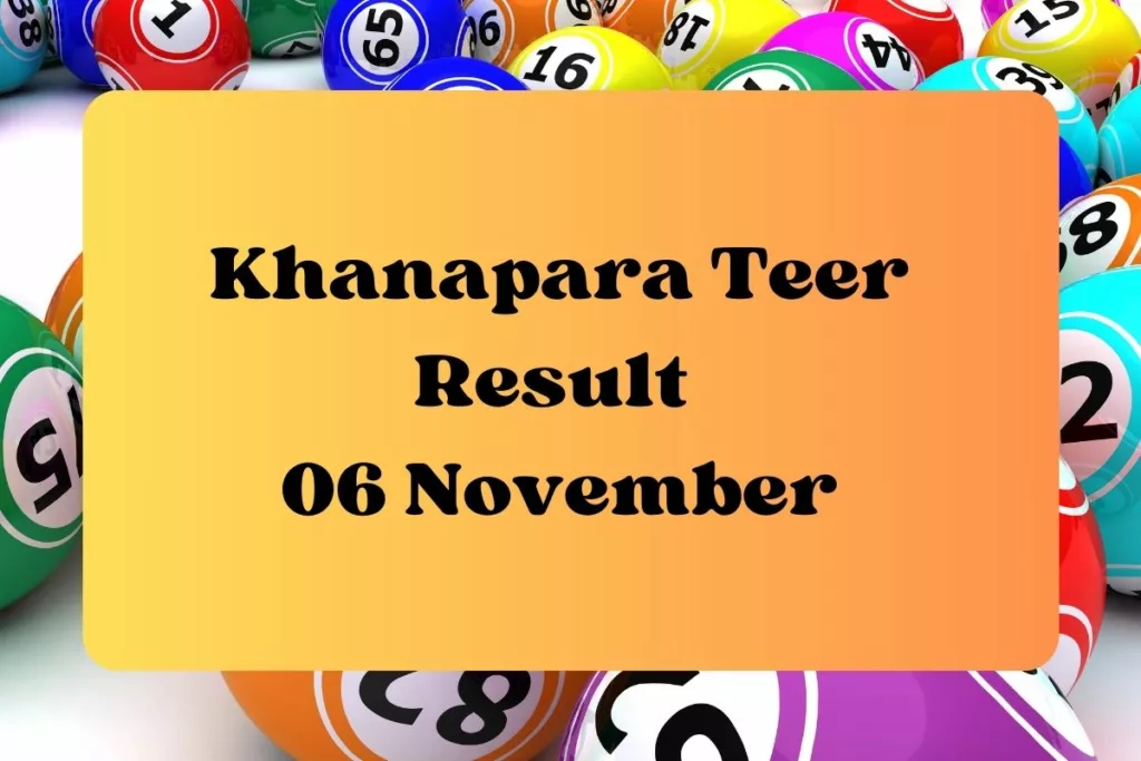 Khanapara Teer Results For Today 06.11.2023