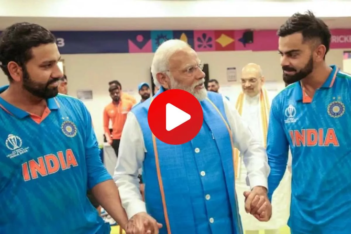 Watch Video: PM Modi visits Indian dressing room, consoles Rohit Sharma-Virat Kohli and team