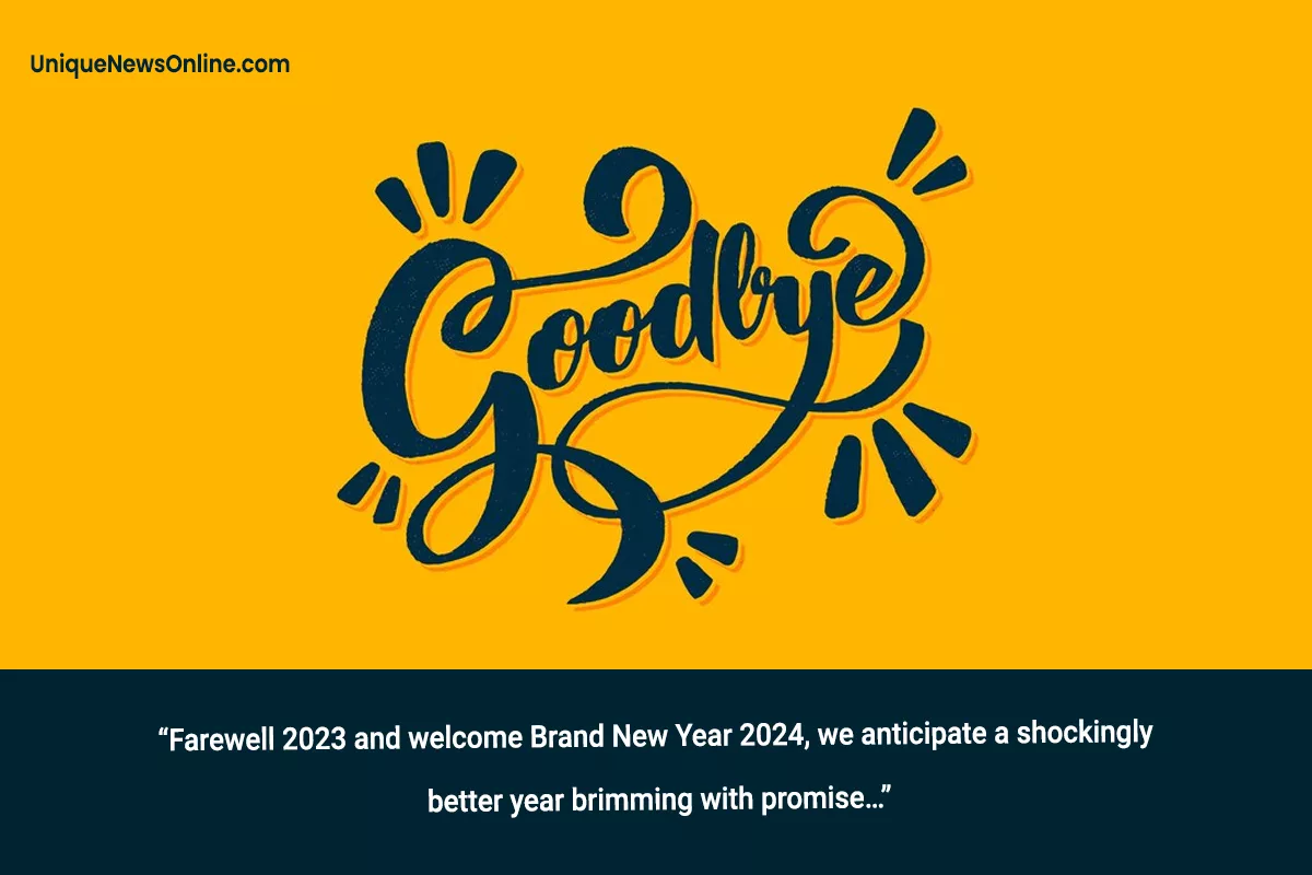 Goodbye 2023 Welcome 2024 New Year Wishes, Images, Messages, Quotes, Greetings, Sayings, Shayari, Cliparts, Posters, Banners and Captions