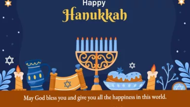 Hanukkah 2023 Wishes, Images, Greetings, Messages, Quotes, Banners, Sayings, Captions, Stickers and Cliparts