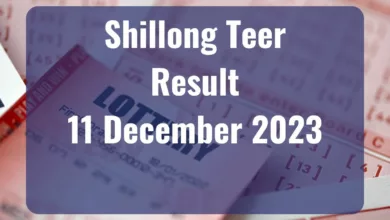 Shillong TEER Result for Today December 11, 2023 First Round, and Second Round Numbers Live Here